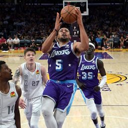 Undermanned Lakers defeat Thunder to end 8-game skid