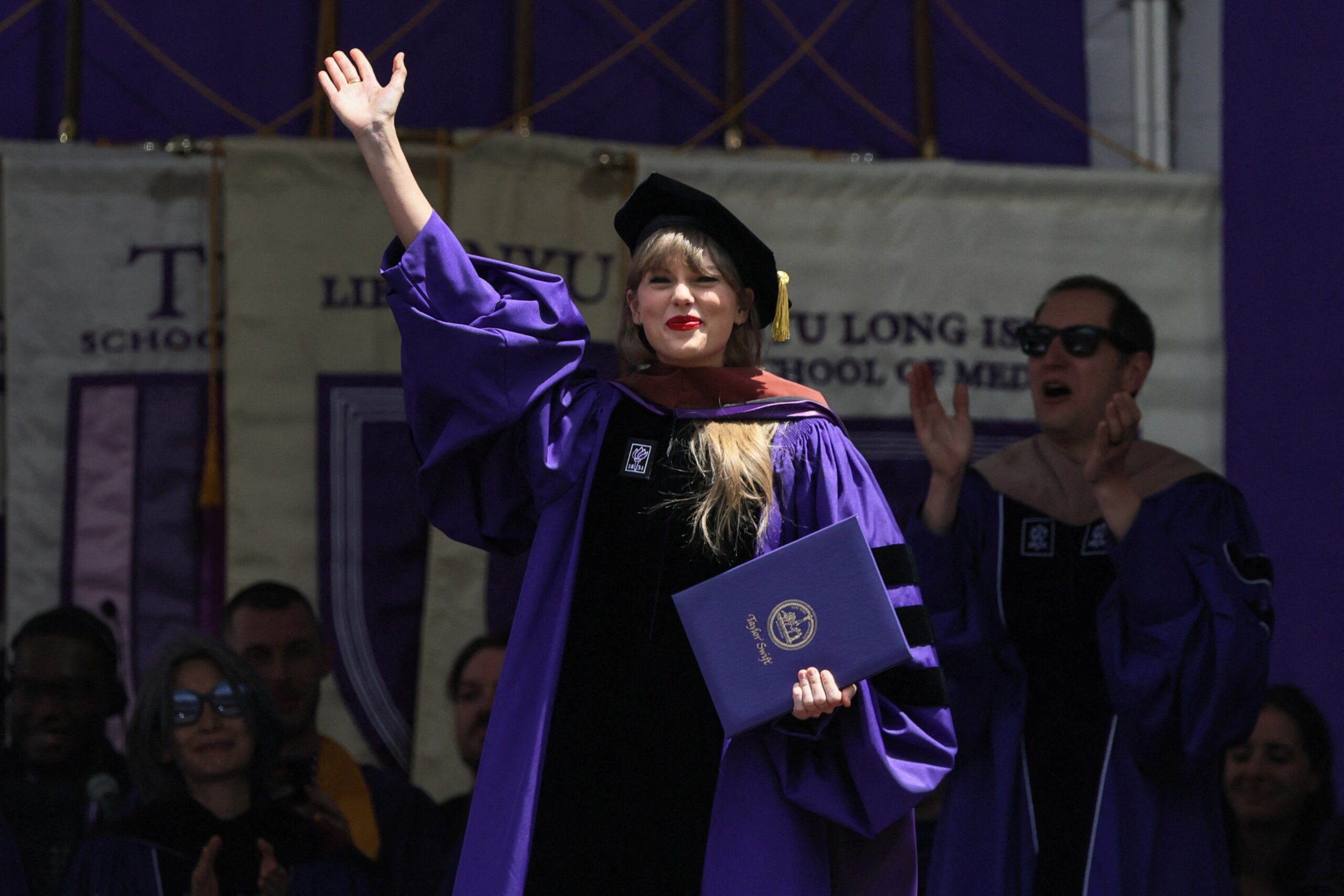 It’s gonna be all right, Taylor Swift tells NYU graduates at commencement
