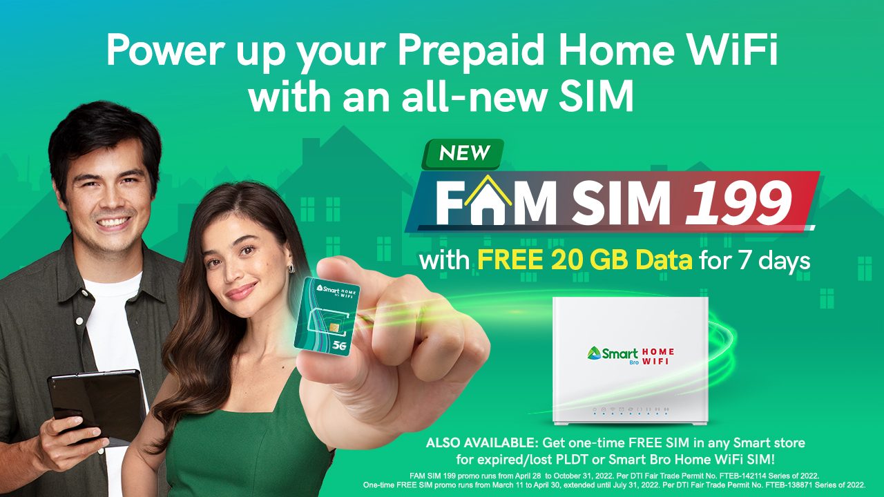 Smart offers free Prepaid Home WiFi SIM for subscribers with lost or expired SIM