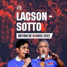 LIVE UPDATES: Lacson-Sotto miting de avance – 2022 Philippine elections