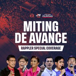 LIVE UPDATES: Presidential, VP bets stage miting de avance