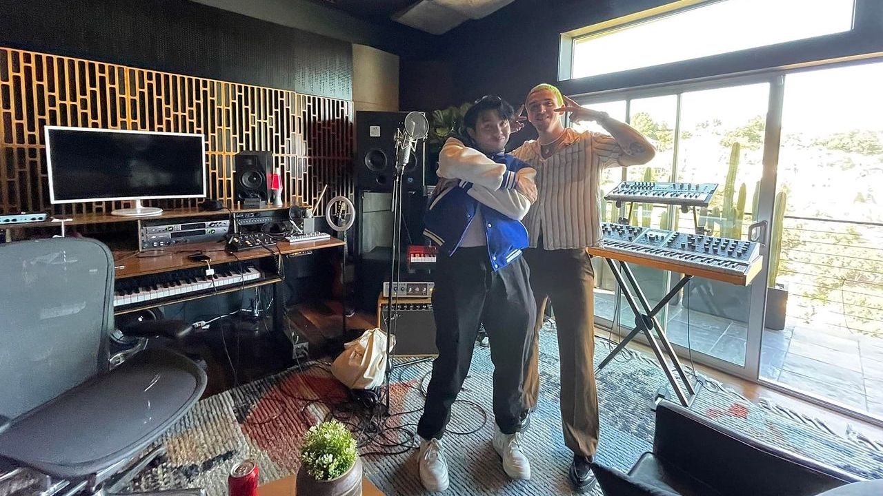 LOOK: Zack Tabudlo meets Lauv at recording studio, sparking collab rumors