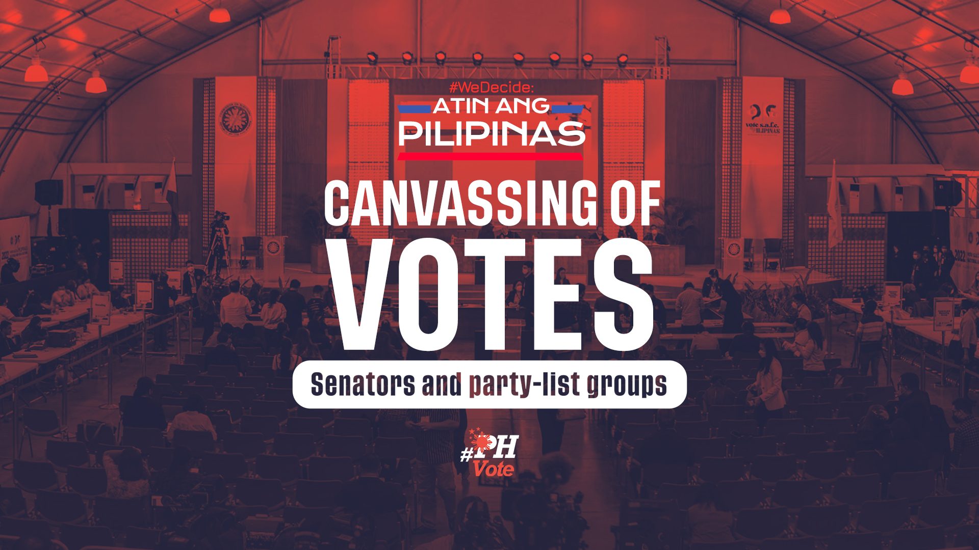 Canvassing of votes for senators, party-list groups – 2022 PH elections