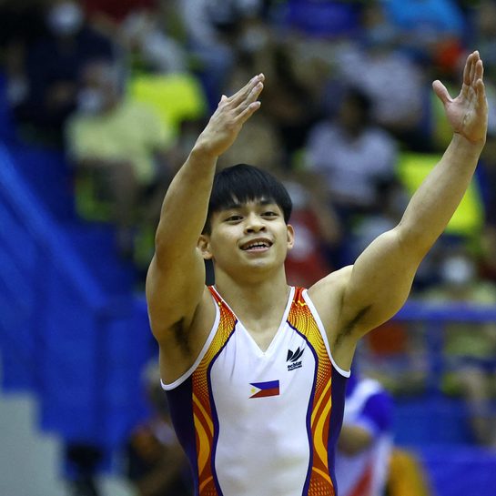 Carlos Yulo rules floor exercise in Asian championships for 3rd straight year