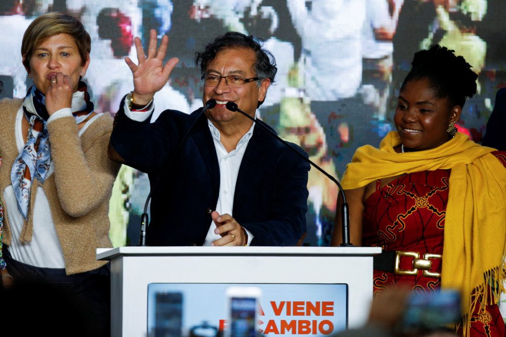 Colombia leftist Petro goes to second round with businessman Hernandez