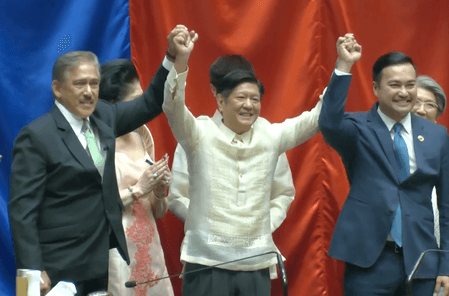 Congress proclaims Marcos, Duterte in record time