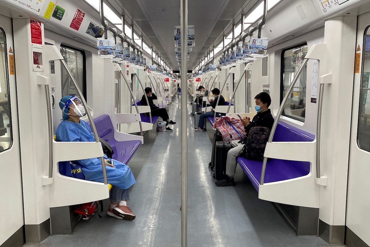 Shanghai reopens some public transport, still on high COVID-19 alert