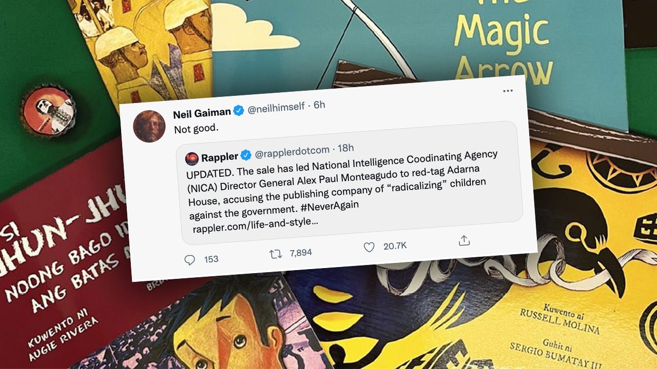 LOOK: Neil Gaiman weighs in on Adarna House red-tagging