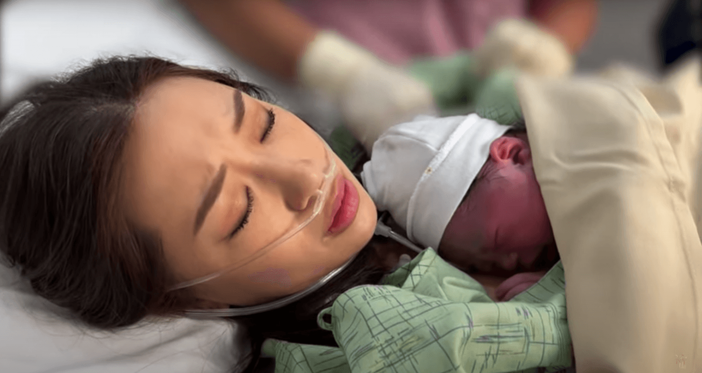 Slater Young, Kryz Uy welcome second child