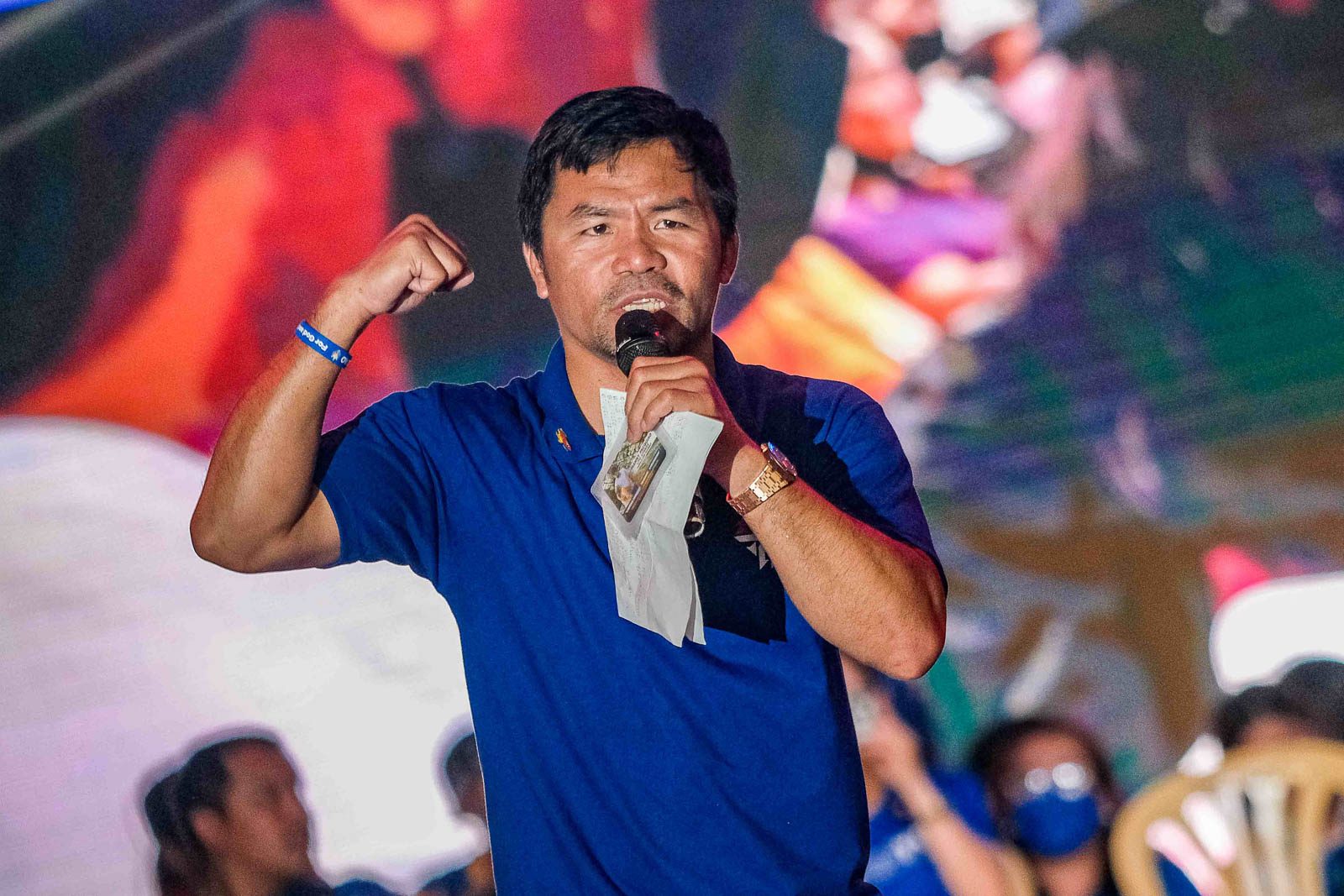 In final pitch, Pacquiao says elections a fight of poor vs rich