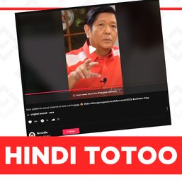 HINDI TOTOO: Sinabi ni Marcos Jr. na babalik na sa ere ang ABS-CBN
