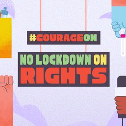 [WATCH] ‘#CourageON: No lockdown on rights’ unites groups against abuses during pandemic