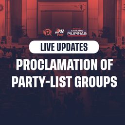 HIGHLIGHTS: Proclamation of party-list groups – 2022 PH elections