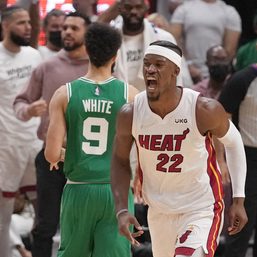 Jimmy Butler pours in 41 as Heat down Celtics in Game 1