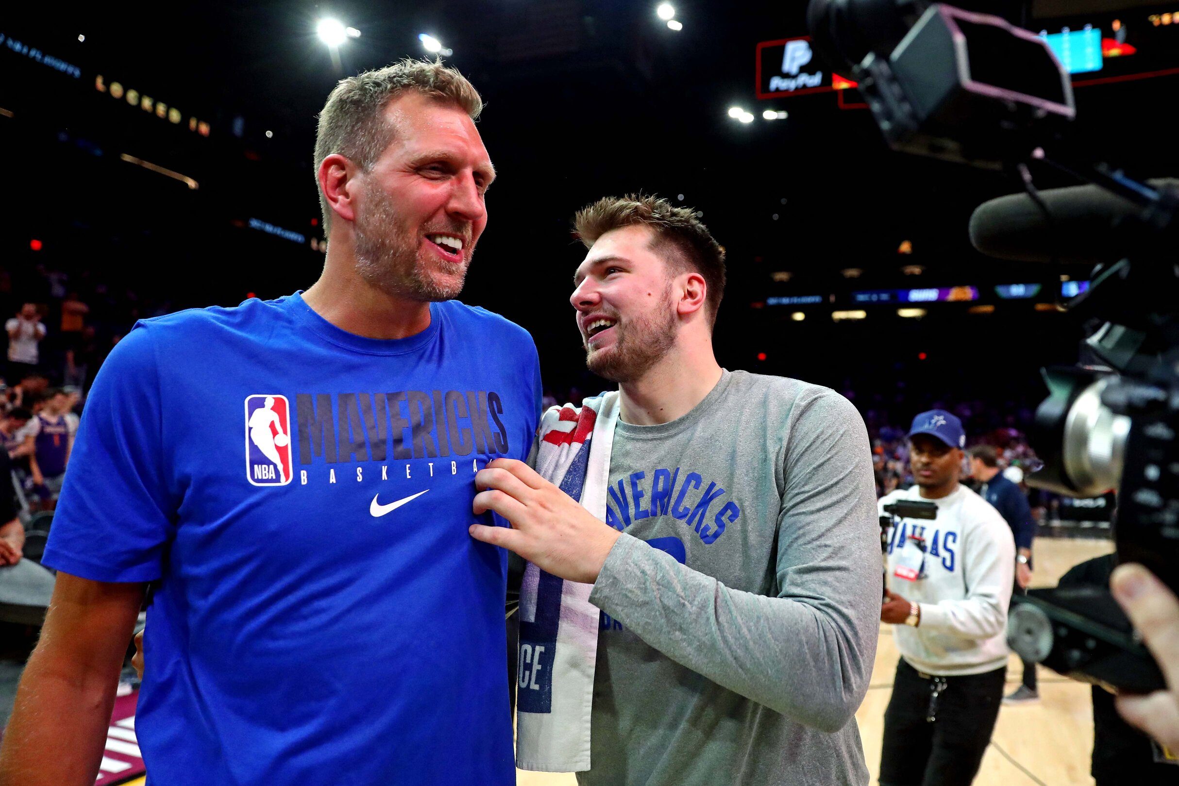 WATCH: Luka, Dirk share emotional moment after Mavs’ Game 7 win vs Suns