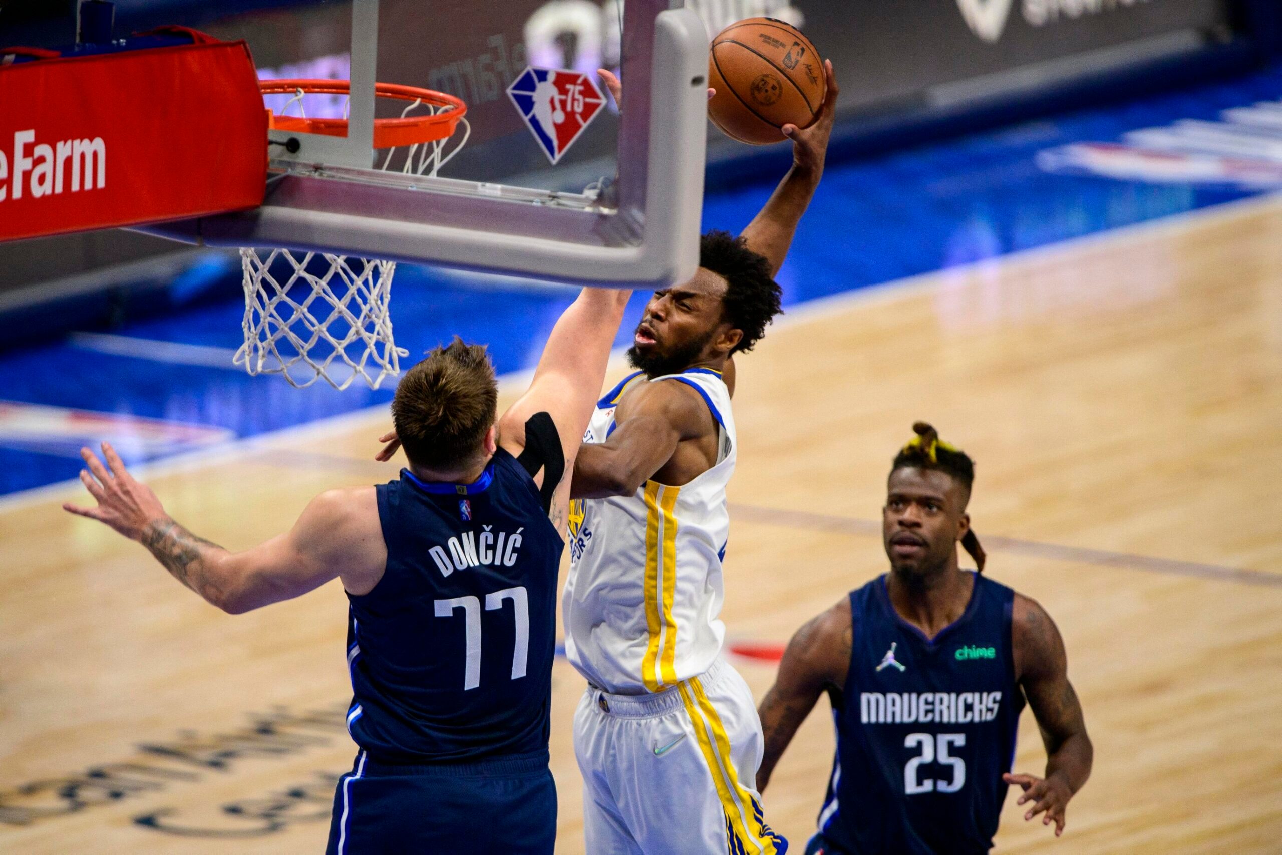 Thunderous jam over Luka Doncic boosts Andrew Wiggins’ playoff resume