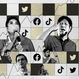 On social media, it’s a two-way presidential race between Marcos, Robredo
