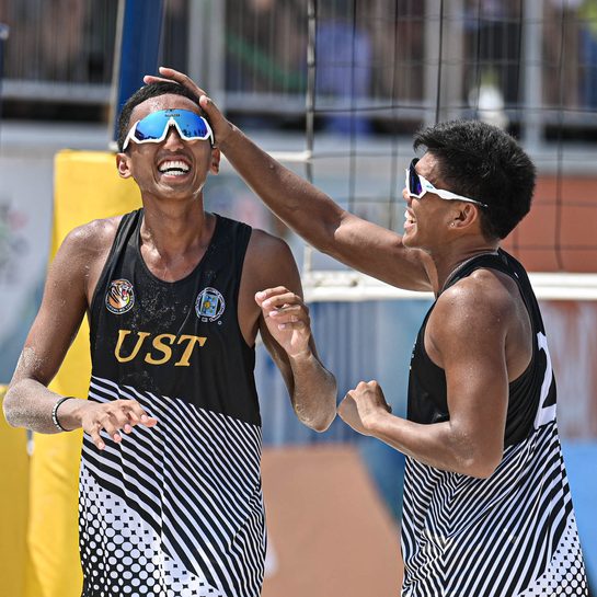 UST guns for men’s beach volleyball title 3-peat, faces NU in UAAP finals