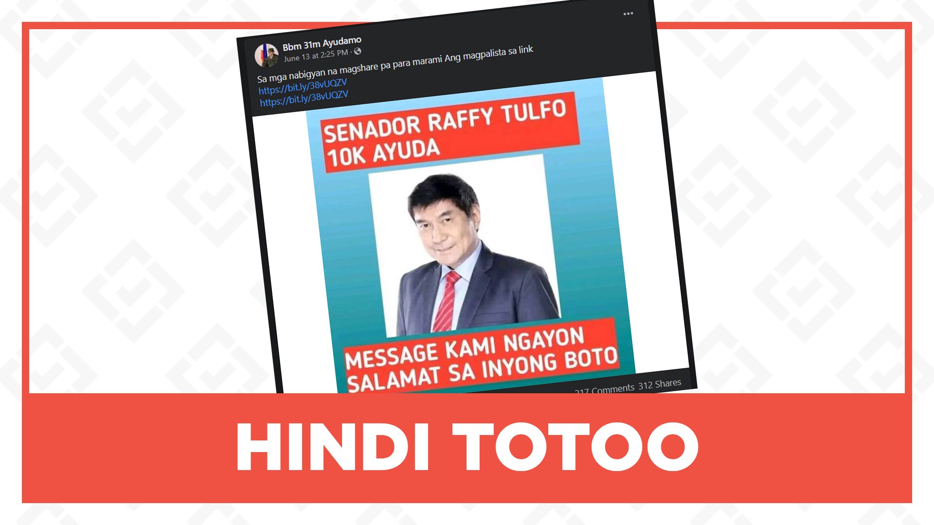 HINDI TOTOO: P10,000 ayuda mula kay Raffy Tulfo