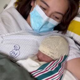 Honey Lee gives birth to first child