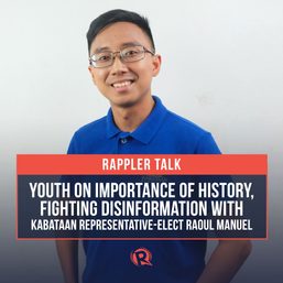 Rappler Talk: Youth on importance of history, fighting disinformation
