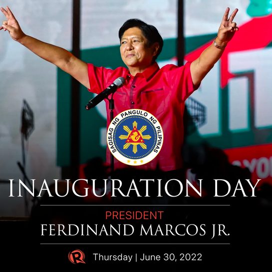 LIVE UPDATES: Inauguration of Ferdinand Marcos Jr. as Philippine president
