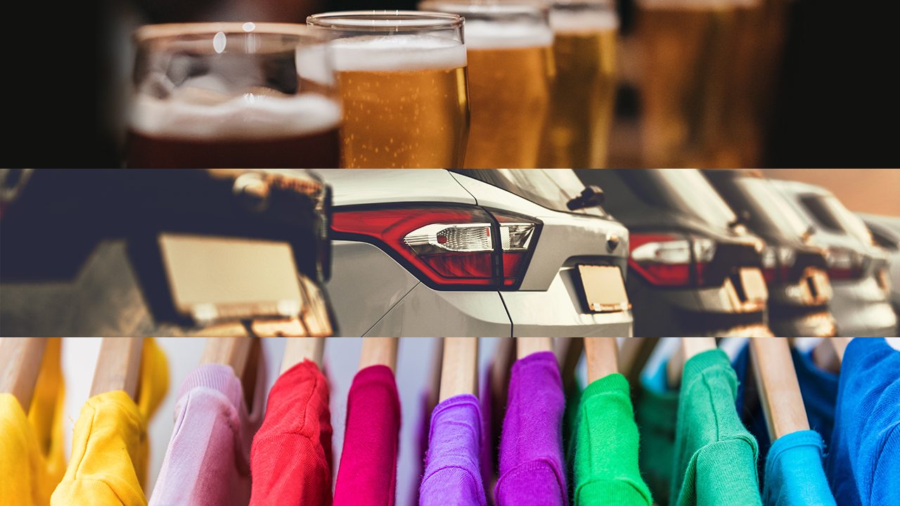 Beer, clothes, cars not yet caught up in inflation storm