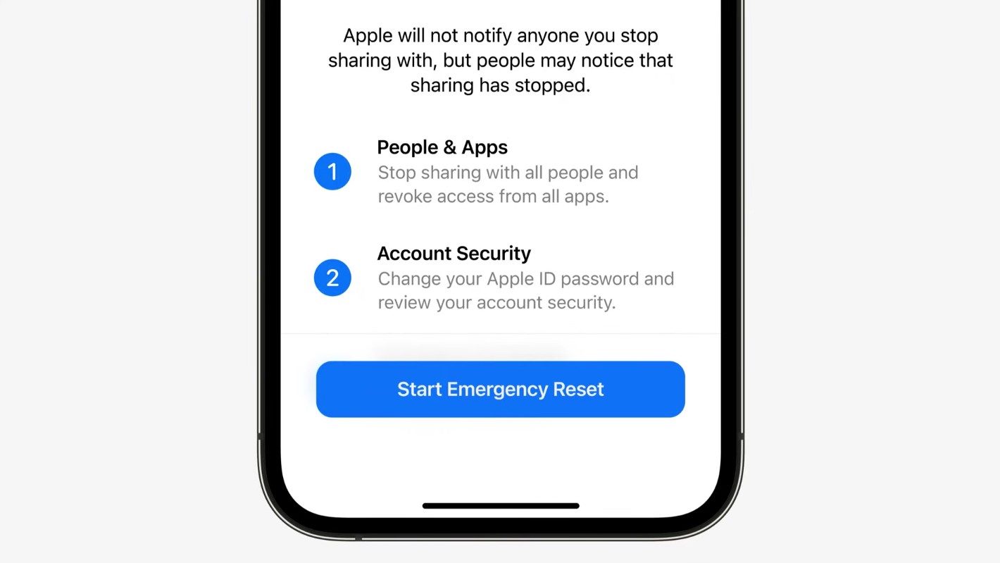 New feature in iOS 16 lets users remove access granted to an abusive partner
