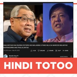 FALSE: Senator Cynthia Villar quote on buying ABS-CBN
