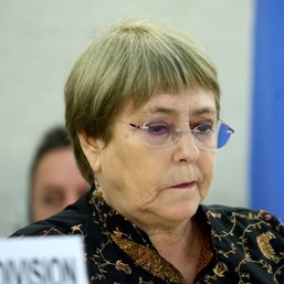 UN rights chief says she urged China to review counterterrorism policies