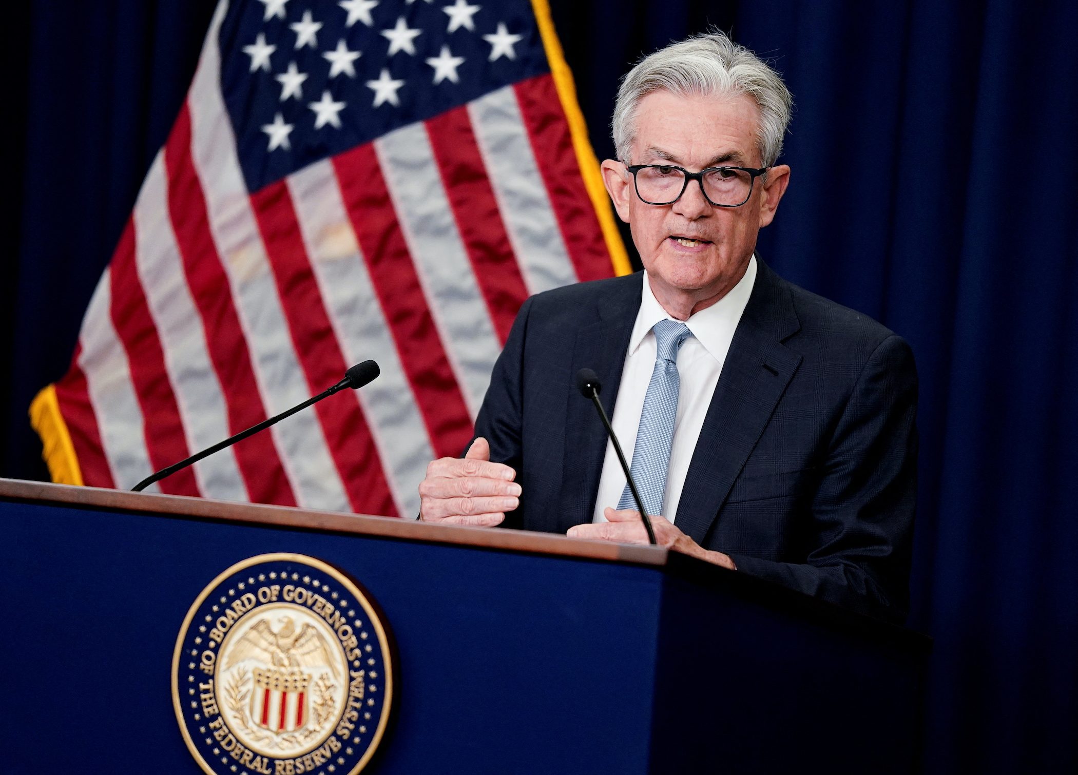 Fed rolls out biggest rate hike since 1994, flags slowing economy