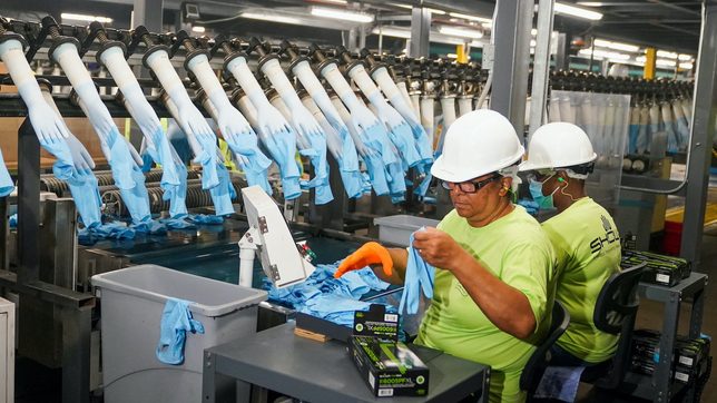 US factories pop up to make medical gloves, spurred by pandemic