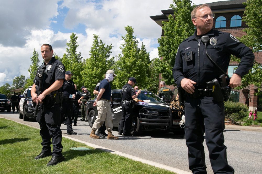 White nationalists accused of planning riot are bailed out of Idaho jail