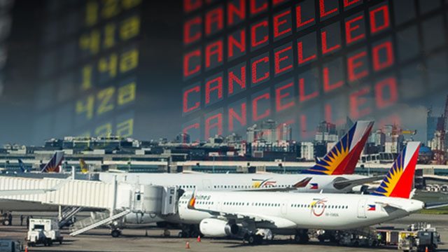 Canceled flights due to Metro Manila lockdown in August 2021
