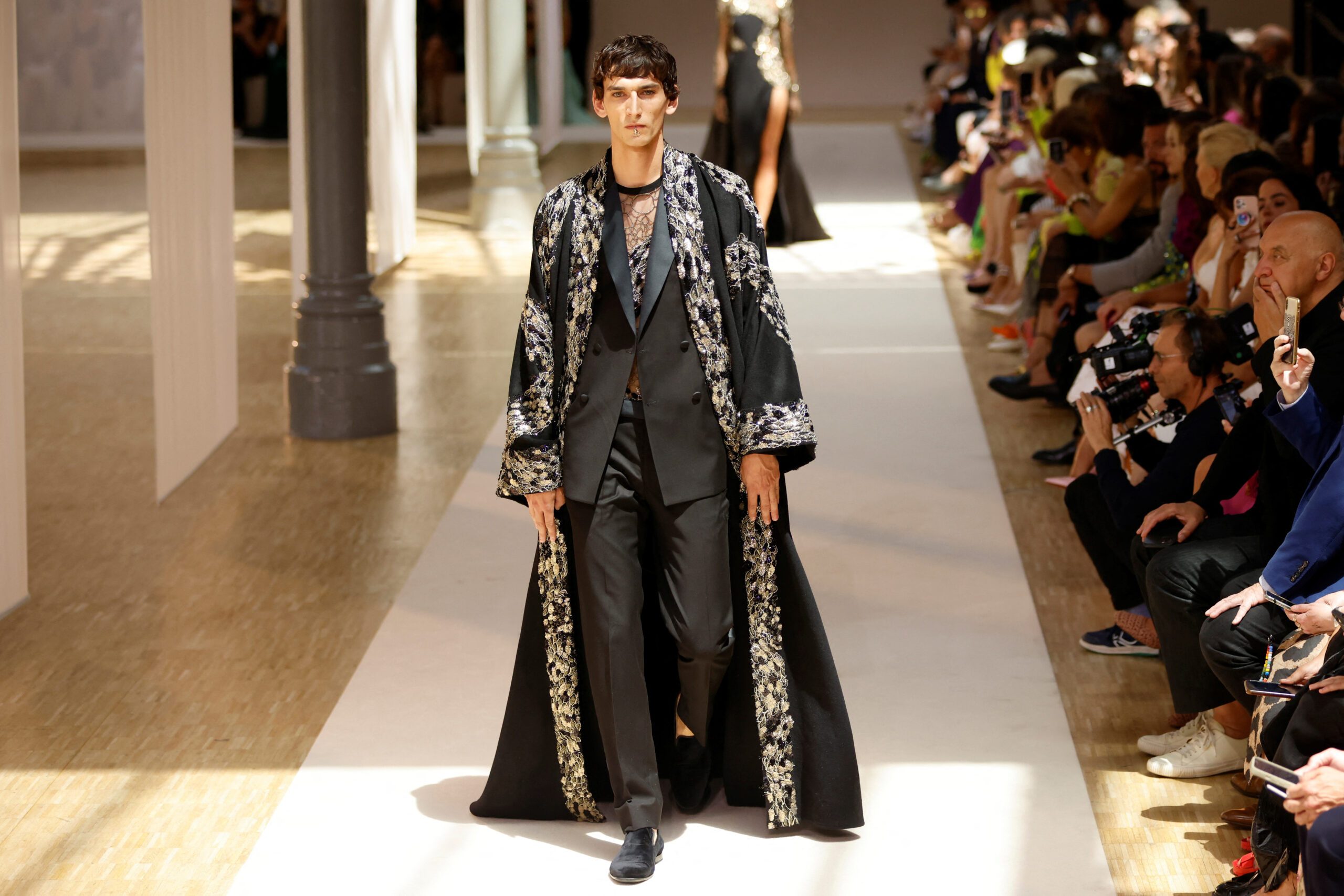 Elie Saab adds men to Paris couture runway