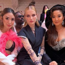 Heart Evangelista meets ‘Emily in Paris’ stars Camille Razat and Ashley Park at fashion show