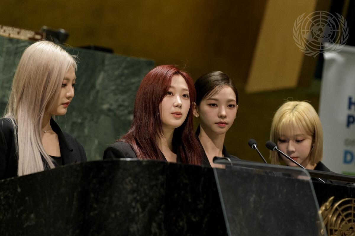 K-pop group aespa speaks up for sustainable development at UN high-level forum