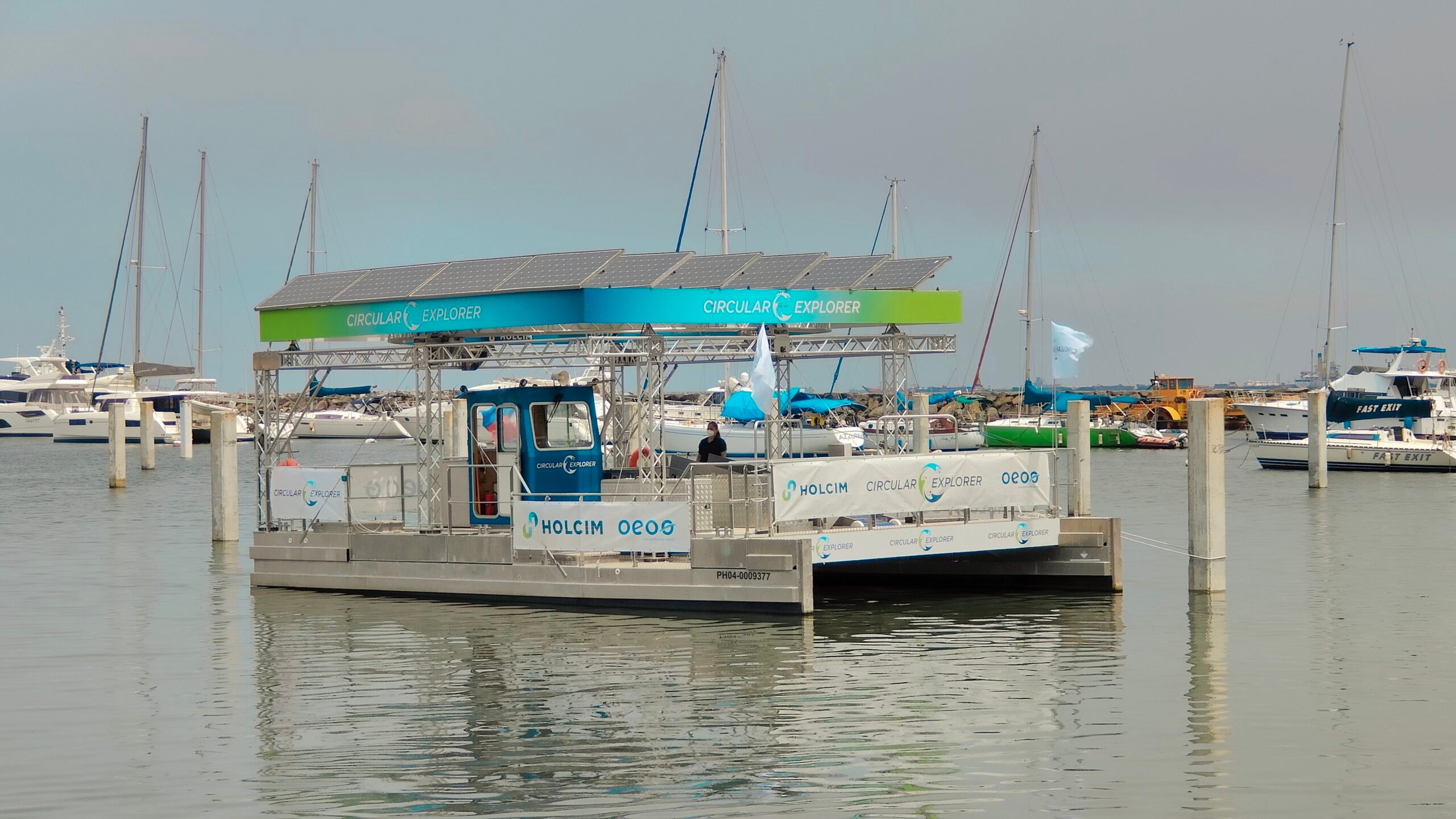 Solar-powered recycling vessel Circular Explorer arrives in the Philippines