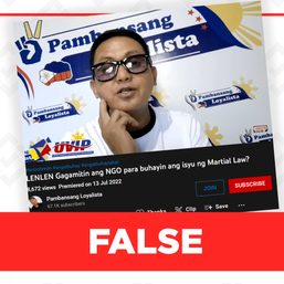 FALSE: Kris Aquino says she will run for president if a Marcos runs