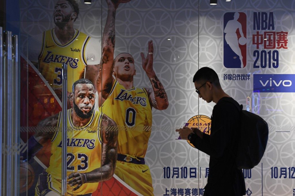 China drops 76ers NBA broadcasts as Hong Kong row rumbles on