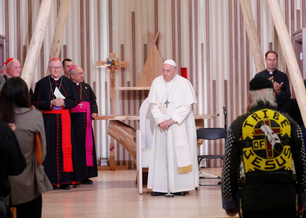 Anguished Cree anthem caps emotional Pope apology in Canada