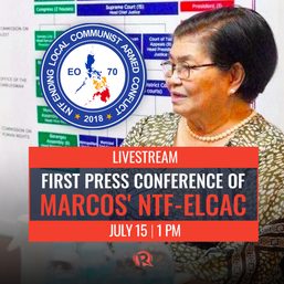 WATCH: First press conference of Marcos’ NTF-ELCAC