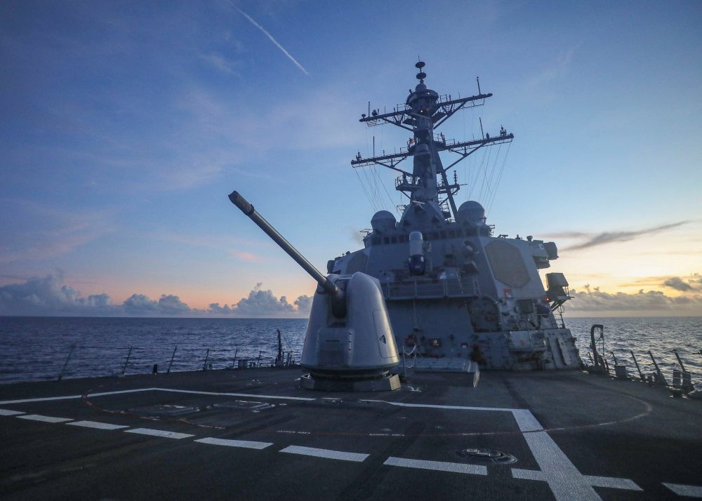 US Navy ship again sails near disputed South China Sea islands