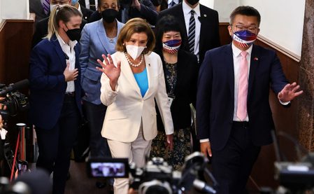 Pelosi hails Taiwan’s free society as China holds military drills, vents anger
