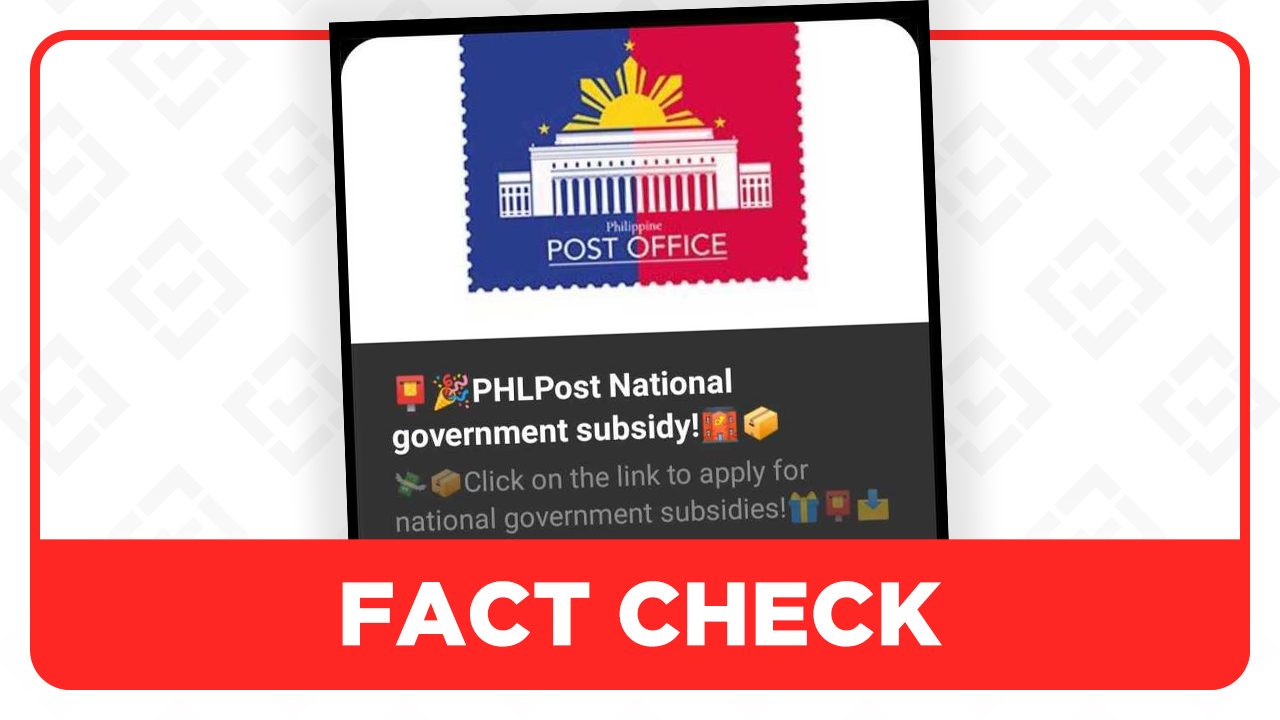PHLPost does not offer a P7,000 subsidy to people who answer a questionnaire