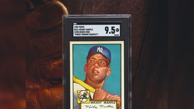 Rare Mickey Mantle card sells for record $12.6 million