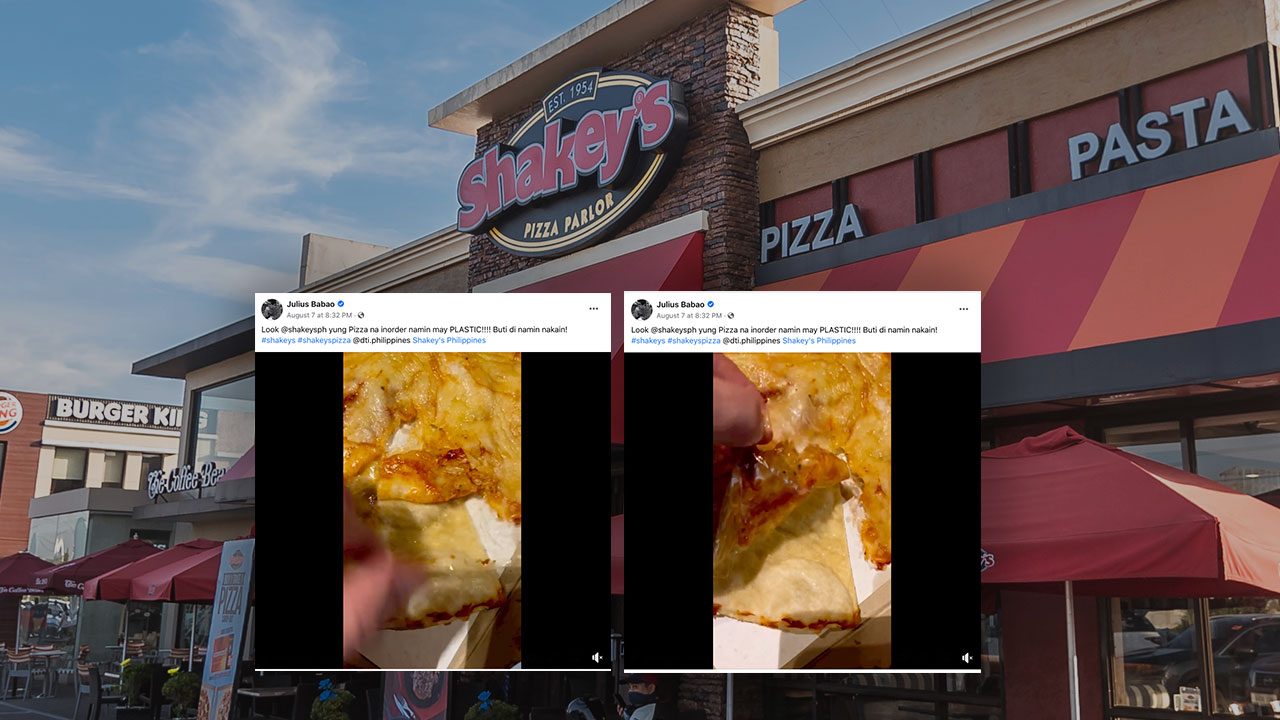 Shakey’s issues statement after ‘plastic in pizza’ incident