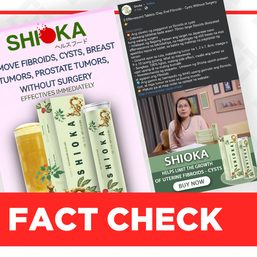 Shioka effervescent tablets are not a cure for uterine fibroids
