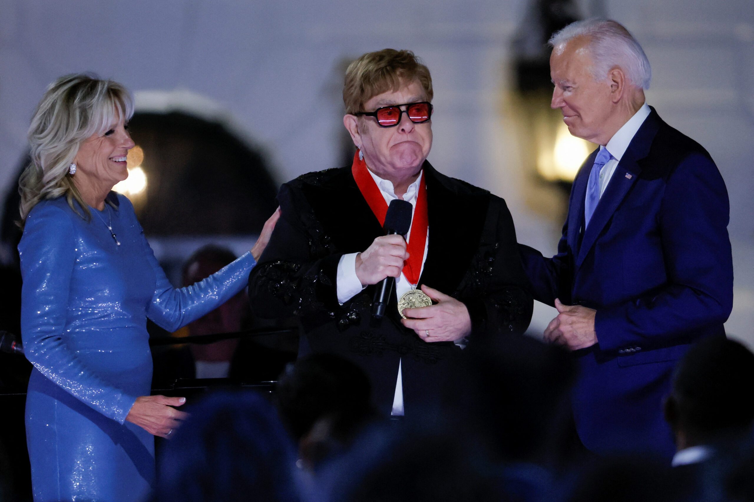 Bidens host Elton John for White House soiree
