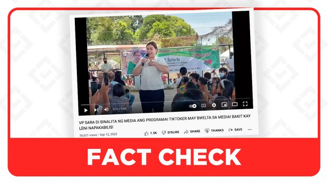 Mainstream media covered Sara Duterte’s visit to Siquijor 